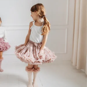 Gonna Ampia in Tulle Venetian Pink