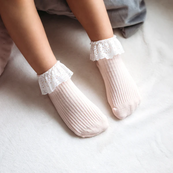 Calze in cotone Rosa Vintage Love