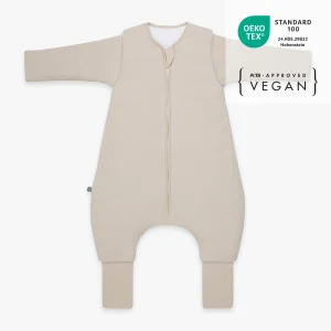 Sacco nanna con piede pieghevole e maniche 3.5 TOG | Essential Beige