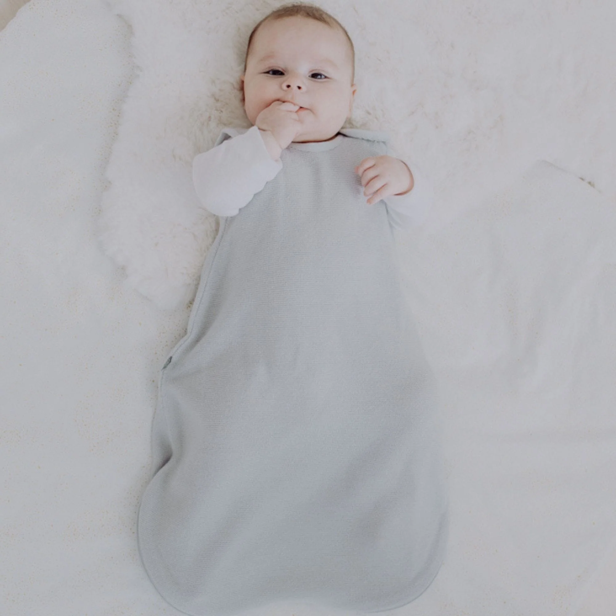 Sacco nanna in lana-seta 0.5 TOG | Essential Grigio - immagine 4