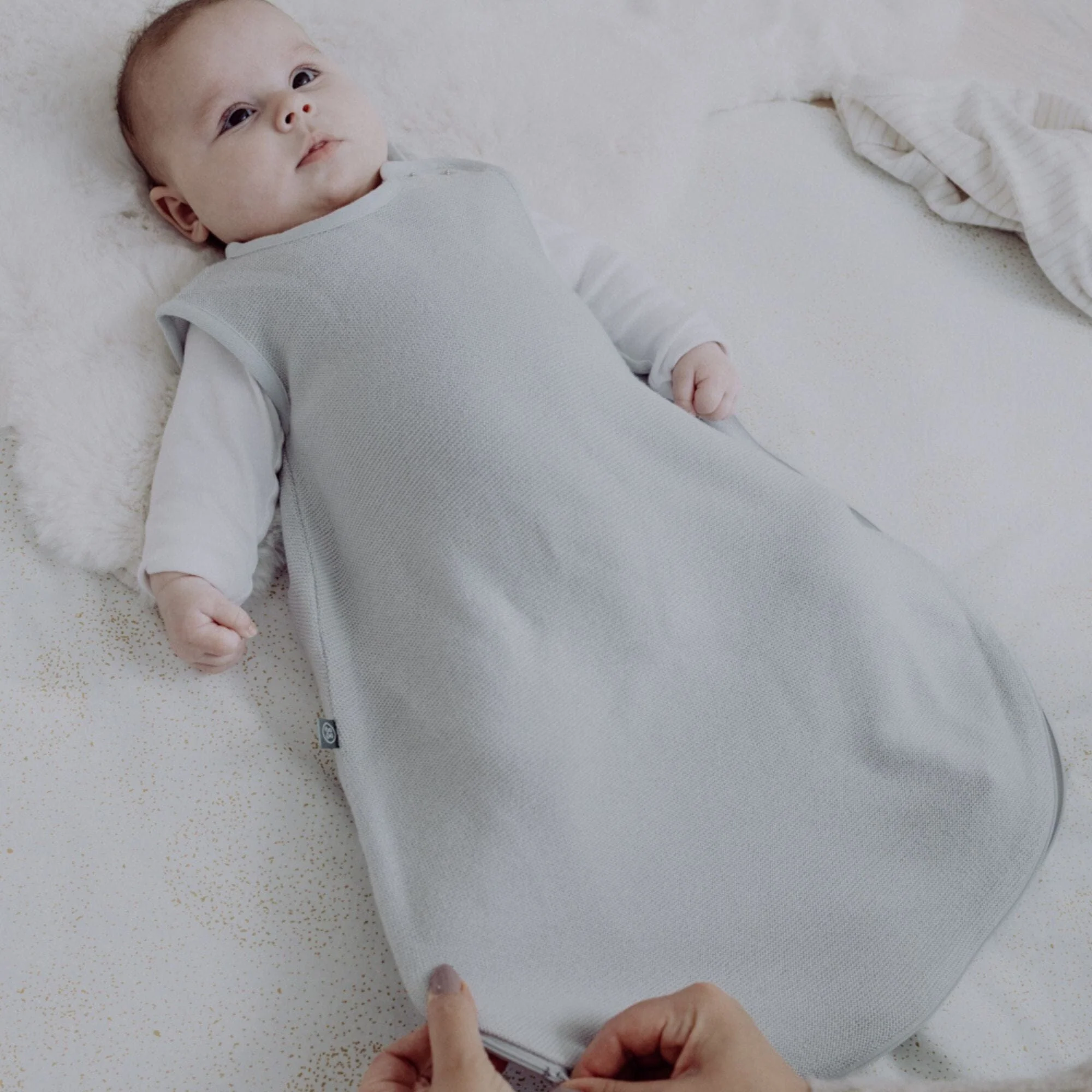 Sacco nanna in lana-seta 0.5 TOG | Essential Grigio - immagine 6