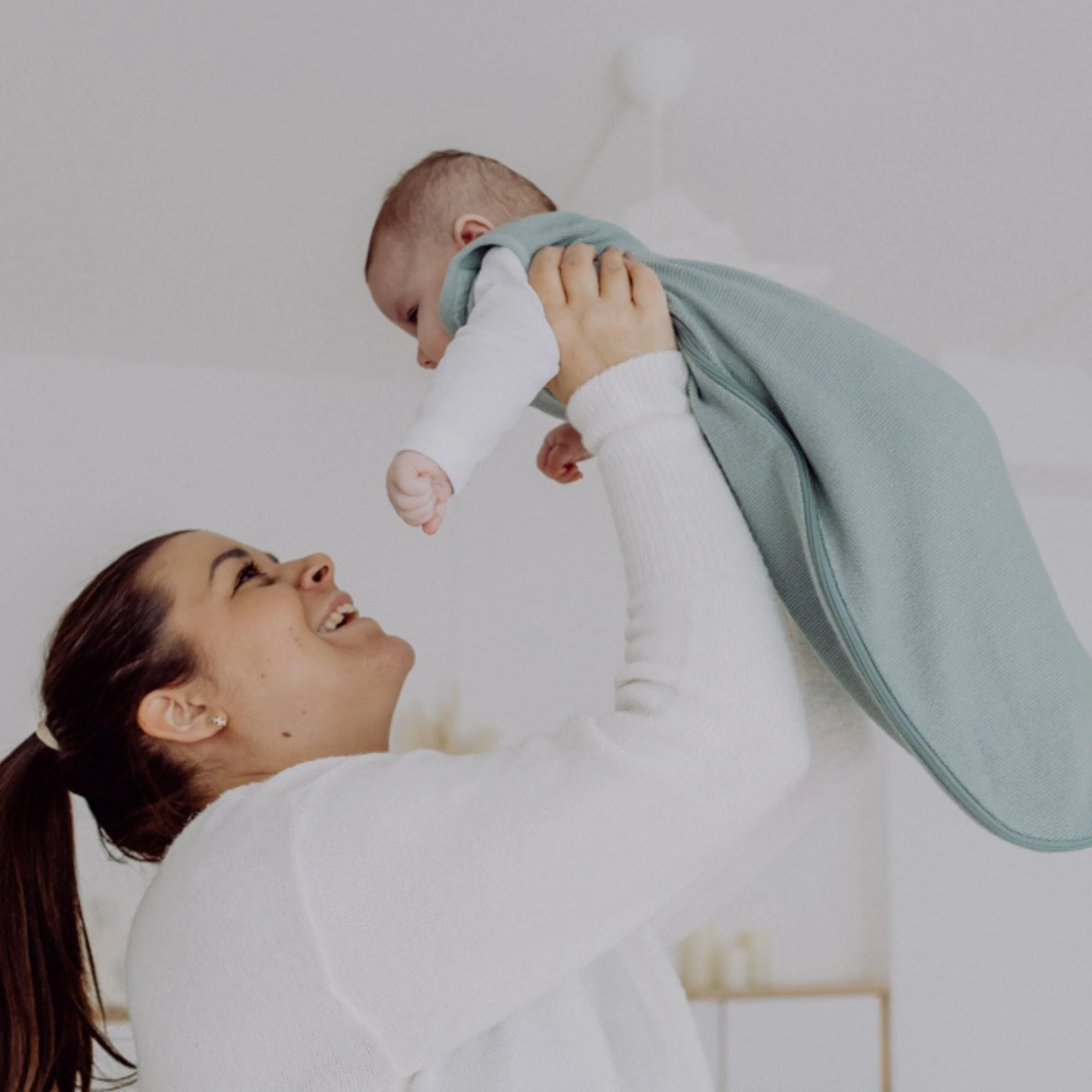 Sacco nanna in lana-seta 0.5 TOG | Essential Menta - immagine 4