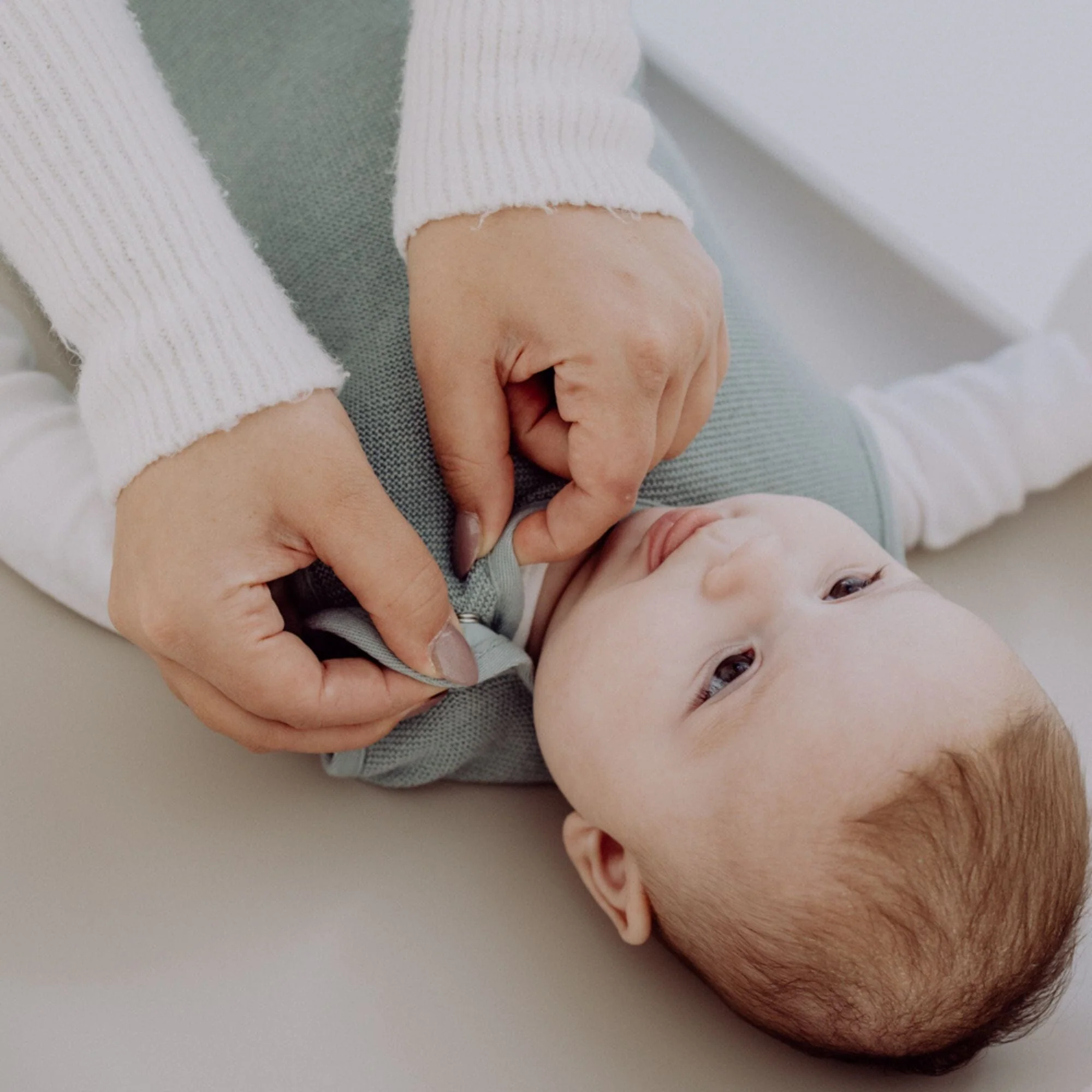 Sacco nanna in lana-seta 0.5 TOG | Essential Menta - immagine 5