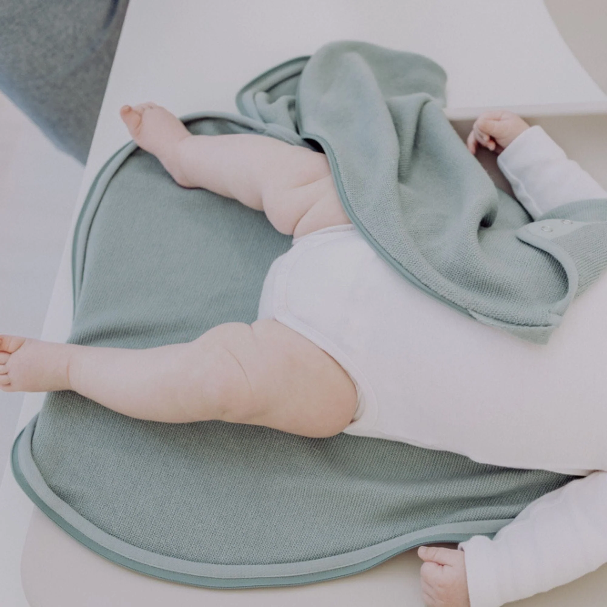 Sacco nanna in lana-seta 0.5 TOG | Essential Menta - immagine 6