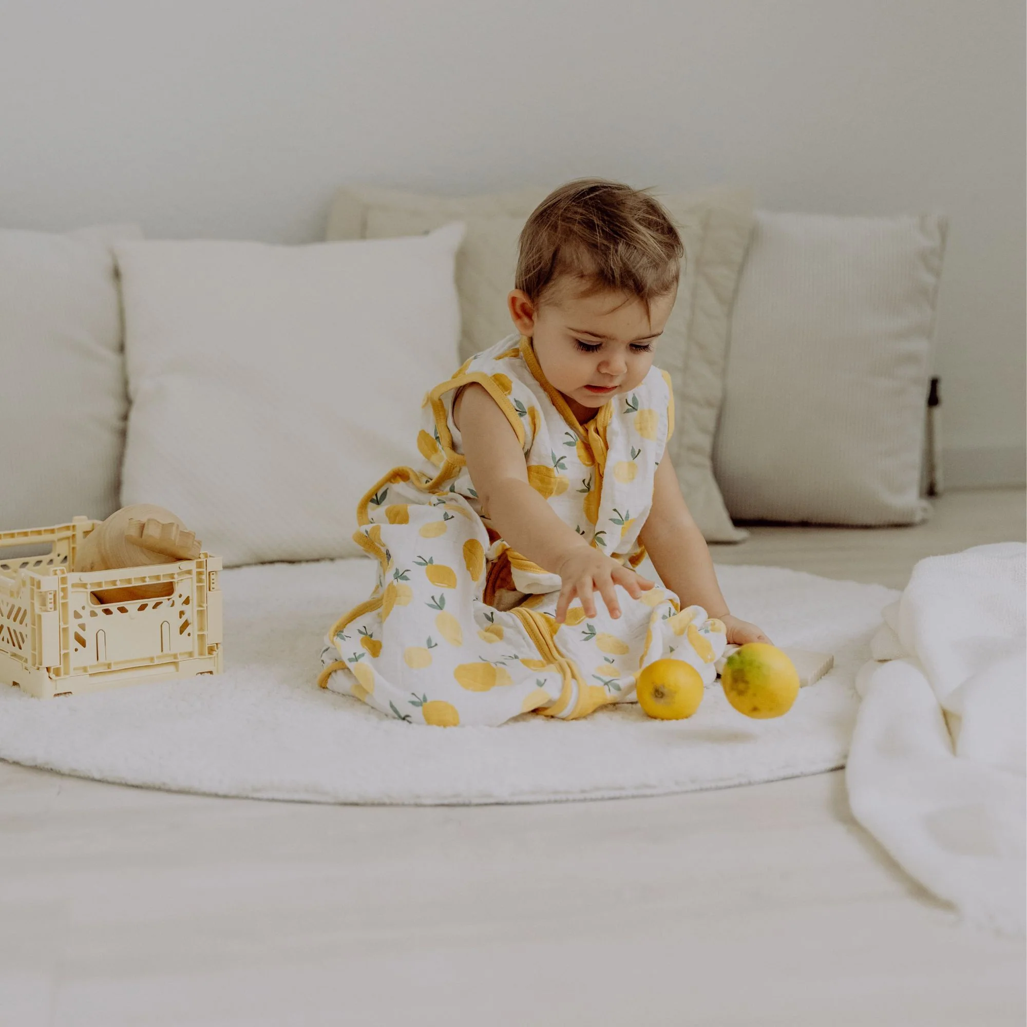 Sacco nanna in mussola 0.5 TOG | Limone - immagine 4