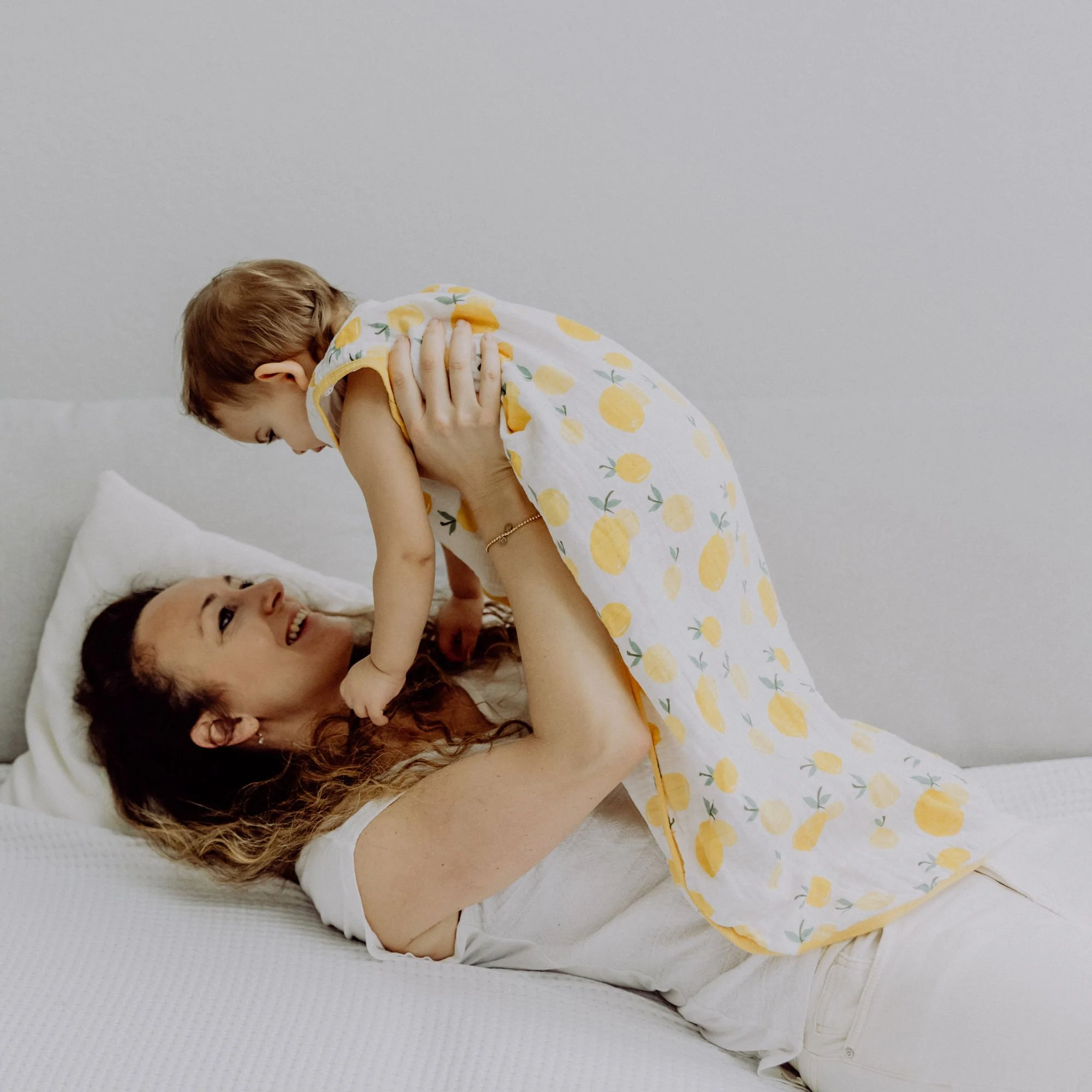 Sacco nanna in mussola 0.5 TOG | Limone - immagine 5