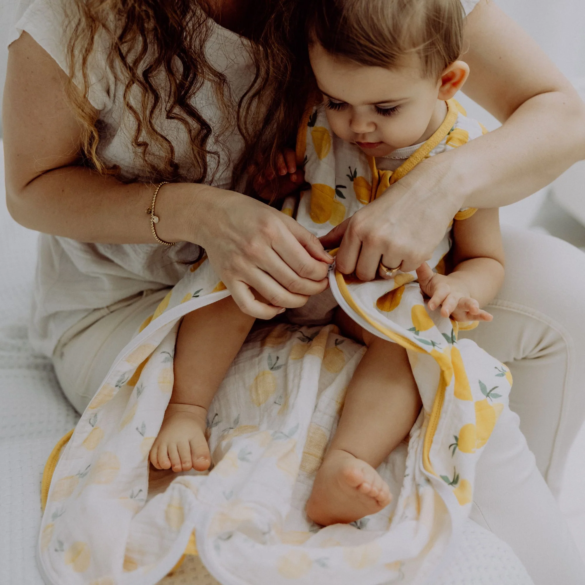 Sacco nanna in mussola 0.5 TOG | Limone - immagine 6