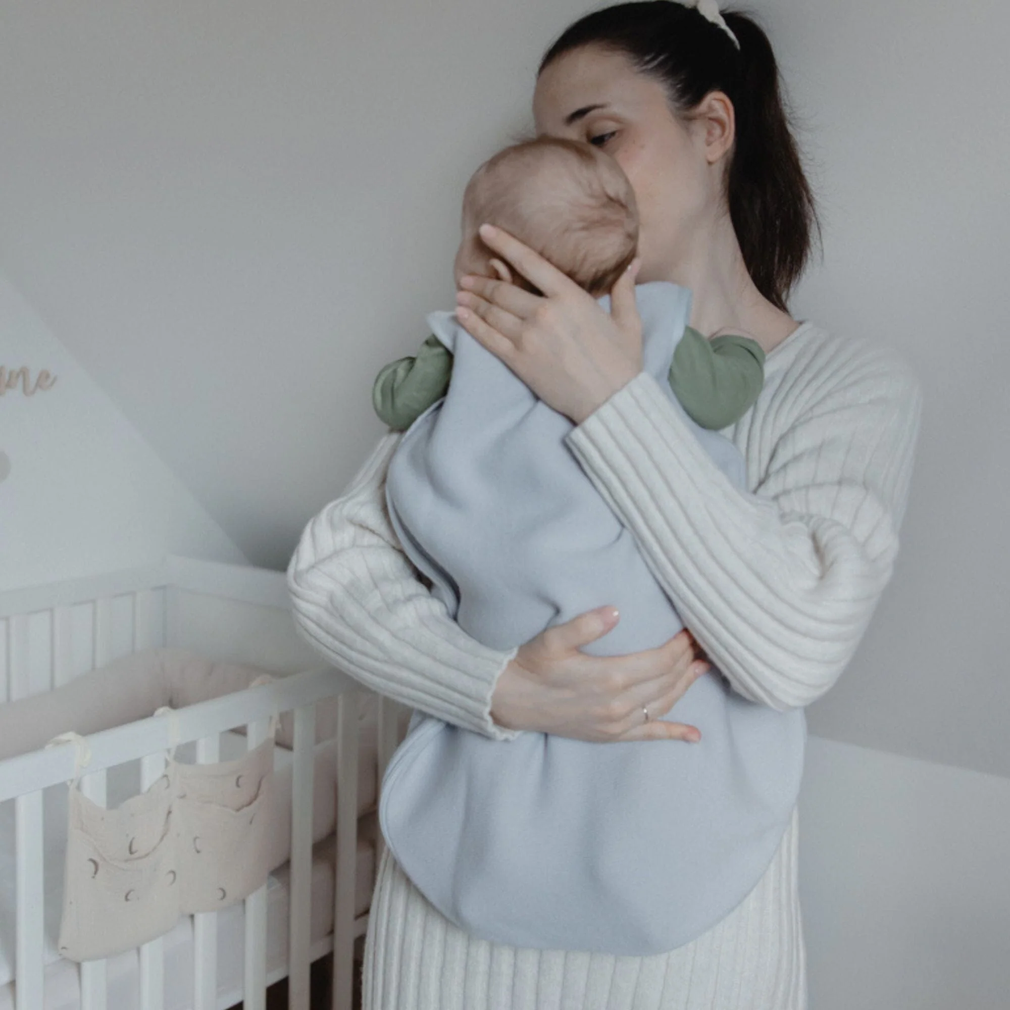 Sacco nanna in lana merino 1.0 TOG | Essential Grigio - immagine 4