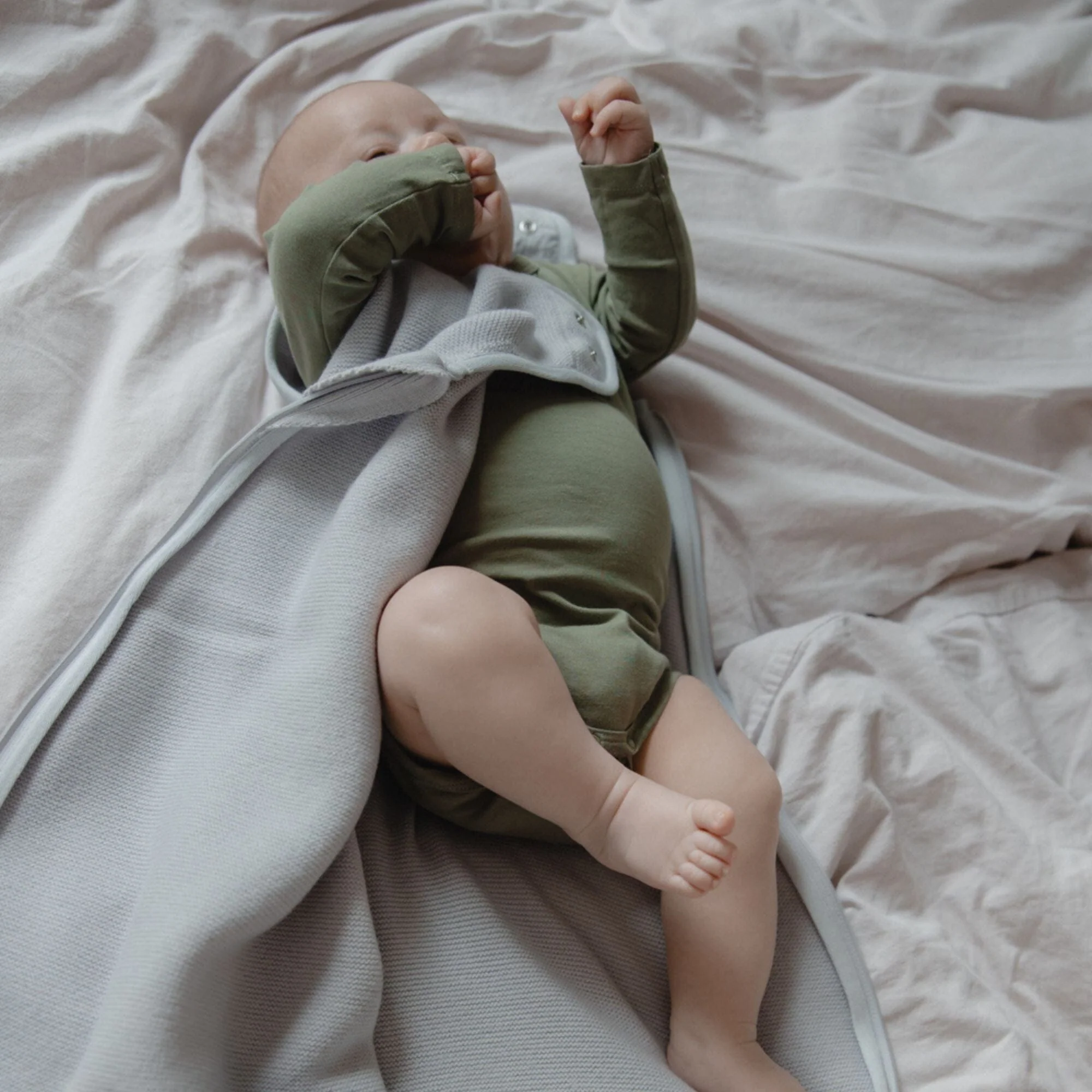 Sacco nanna in lana merino 1.0 TOG | Essential Grigio - immagine 6