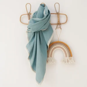 Swaddle in lino con pizzo