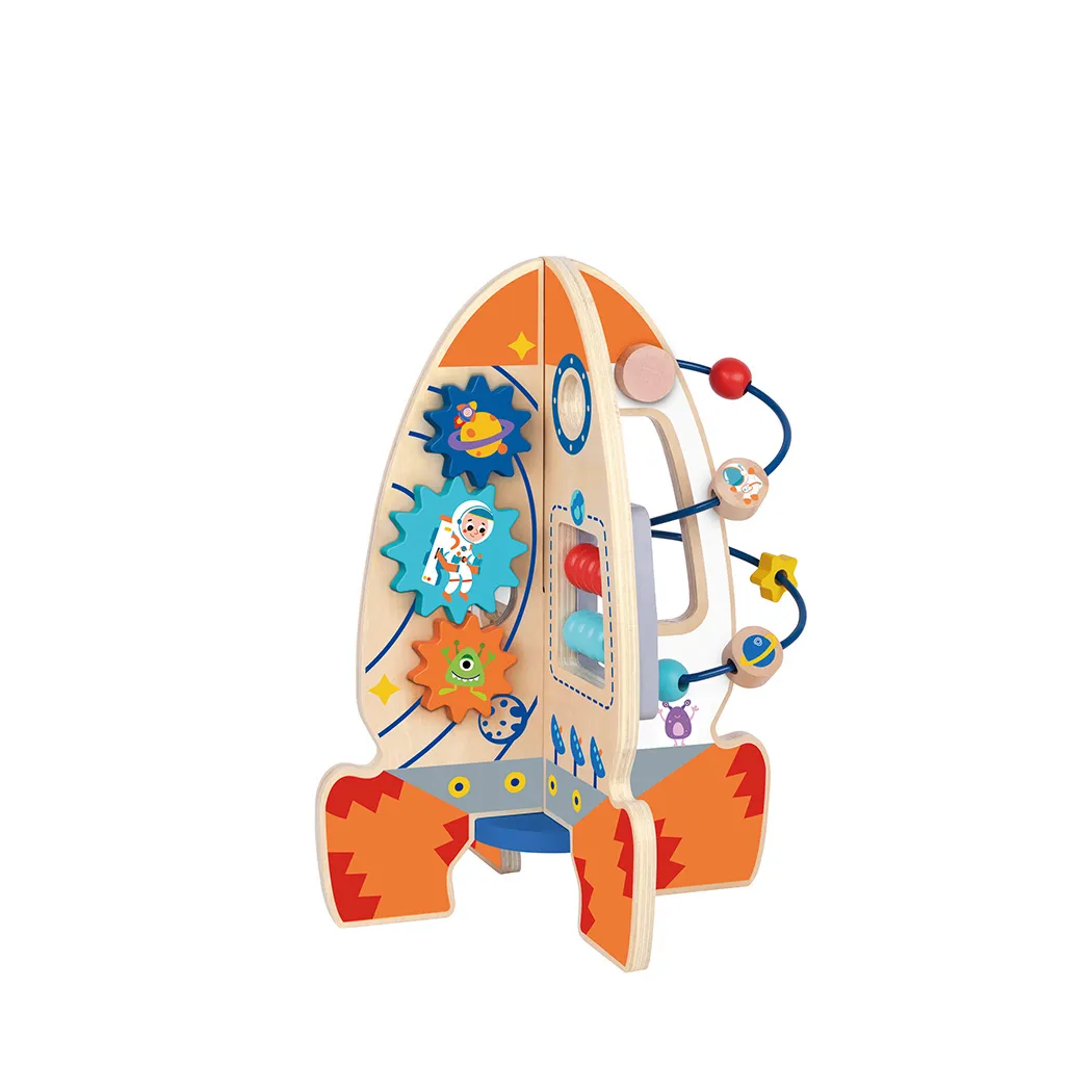 Gioco multiattività in legno – Razzo