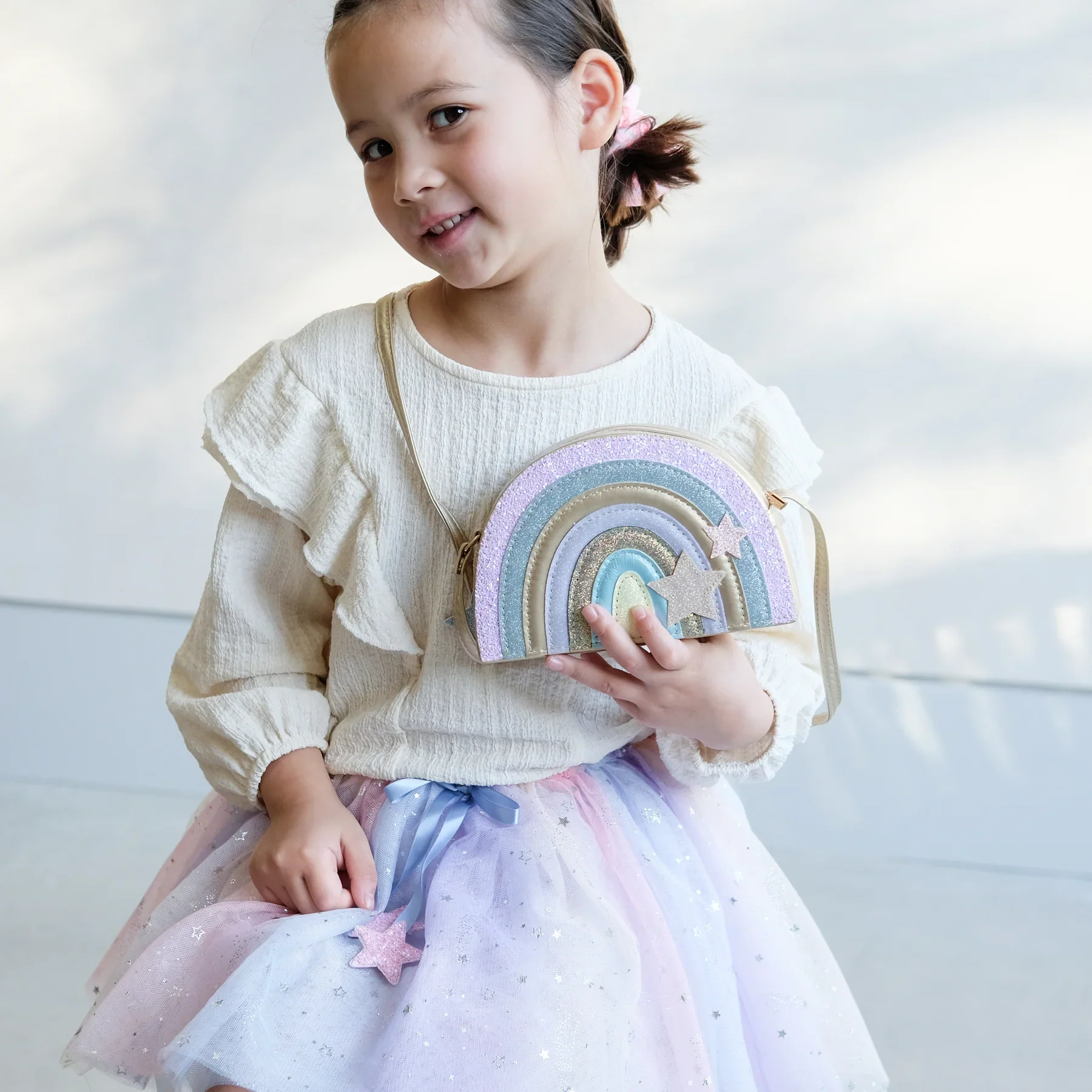 Mini Borsa Arcobaleno Glitter - immagine 5