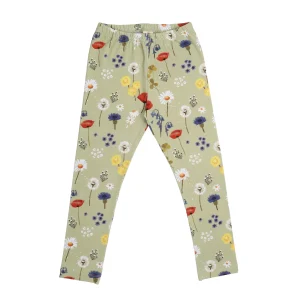 Leggings in cotone organico GOTS – Wild Flowers – Walkiddy