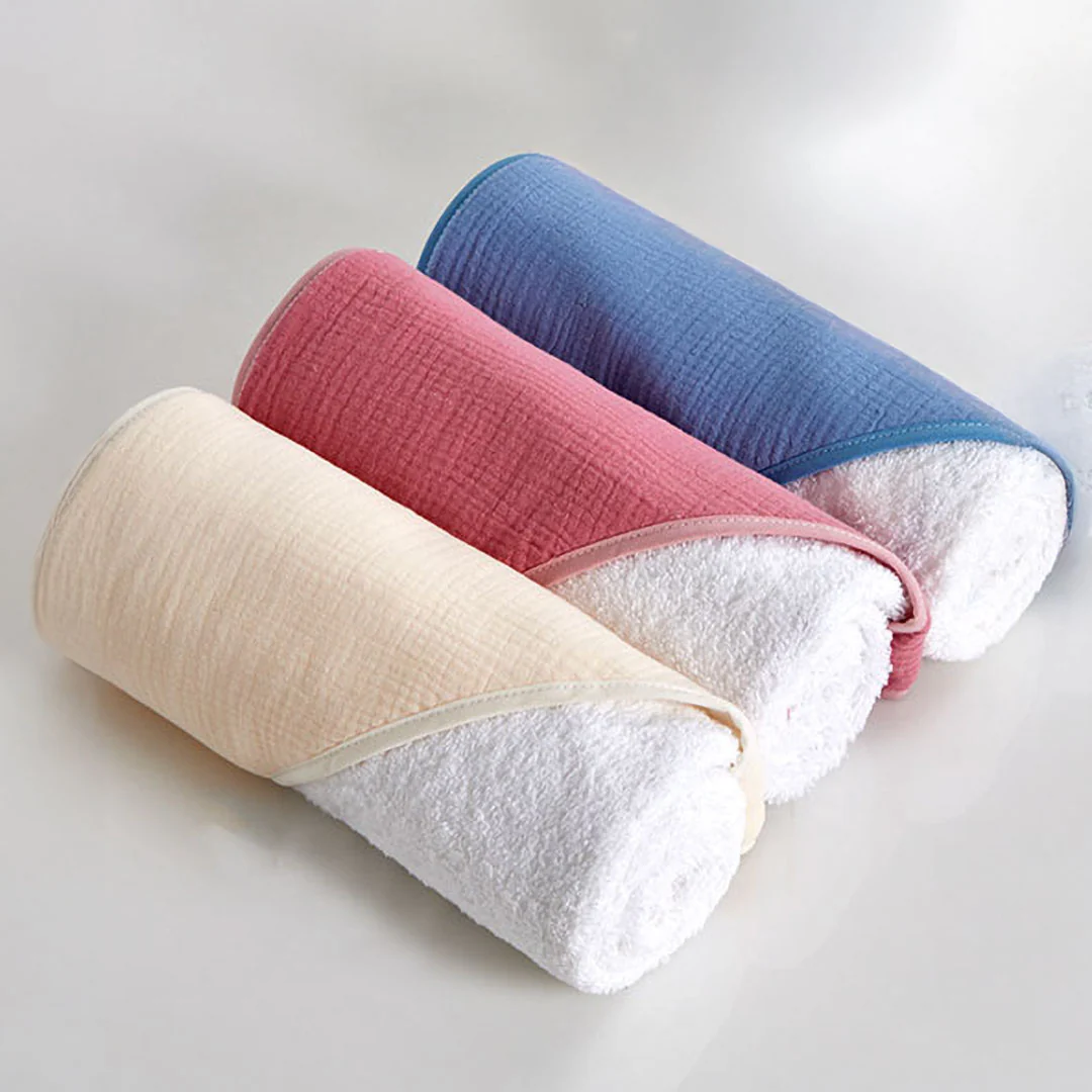 Accappatoio MUMI in mussola e spugna - immagine 3