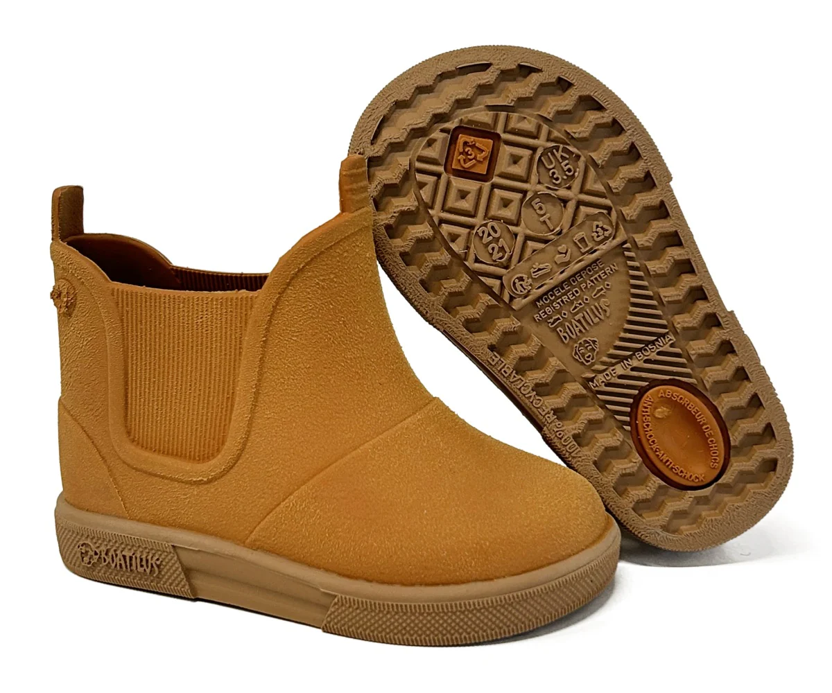 Stivaletti pioggia Boatilus- Pumpkin/beige - immagine 2