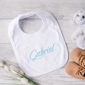 Bavaglino in Cotone organico Personalizzabile nome