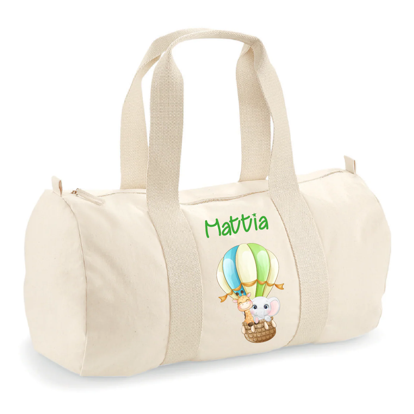 Borsone bambini in cotone organico Canvas Mongolfiera - immagine 3