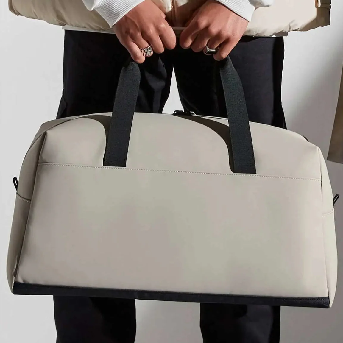 Borsone in materiale riciclato idrorepellente Grigio - immagine 3