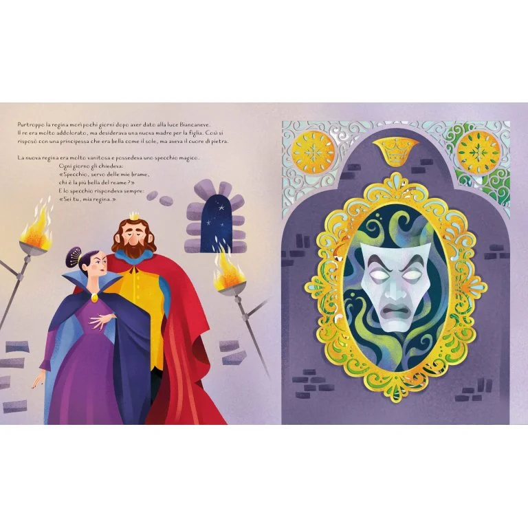 Biancaneve e i 7 nani, fiabe intagliate- Libro per bambini – Sassi Editore - immagine 4