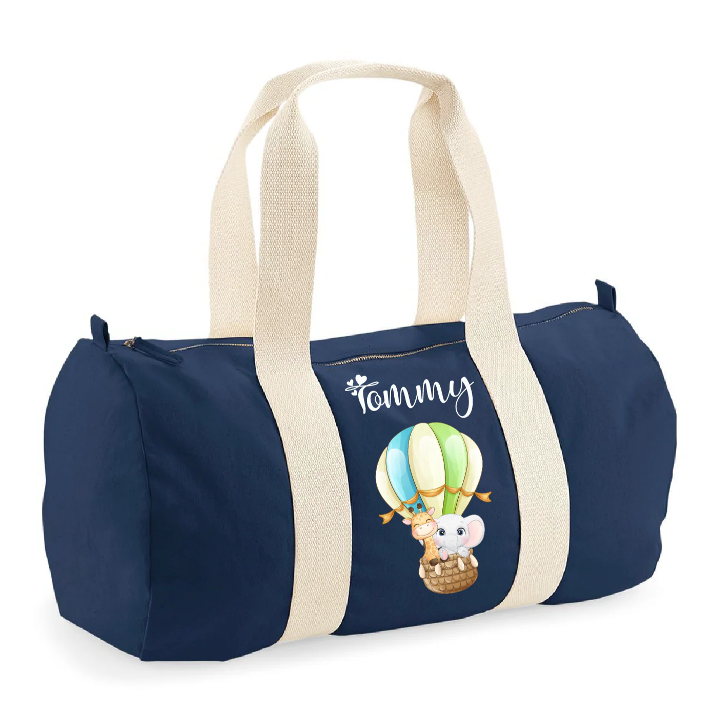 Borsone bambini in cotone organico Canvas Mongolfiera