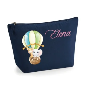 Pochette in cotone organico personalizzabile Mongolfiera