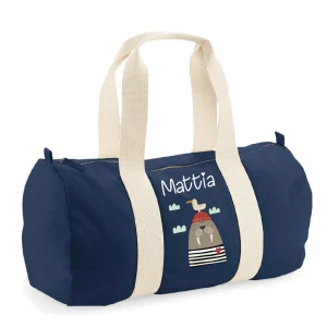 Borsone Baby in cotone personalizzabile Tricheco