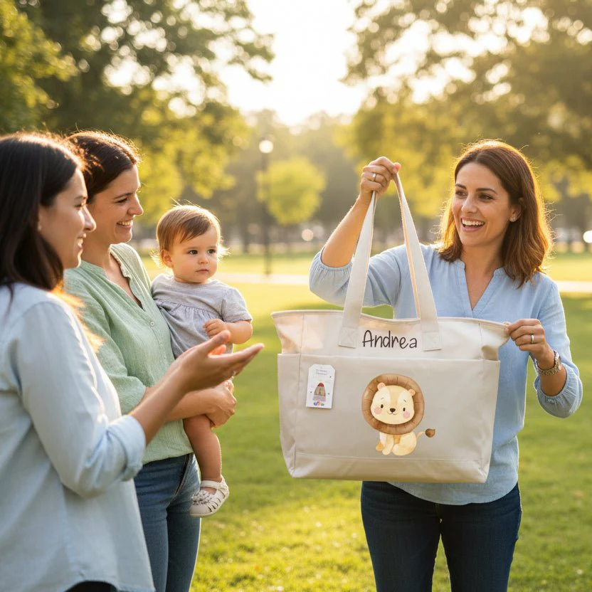 Borsa Mamma EasyMum – pratica, leggera e sempre con te Leone Cucciolo - immagine 2