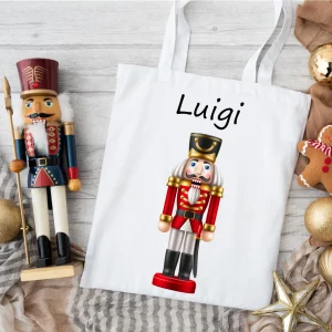 Shopper di Natale Personalizzata con Schiaccianoci