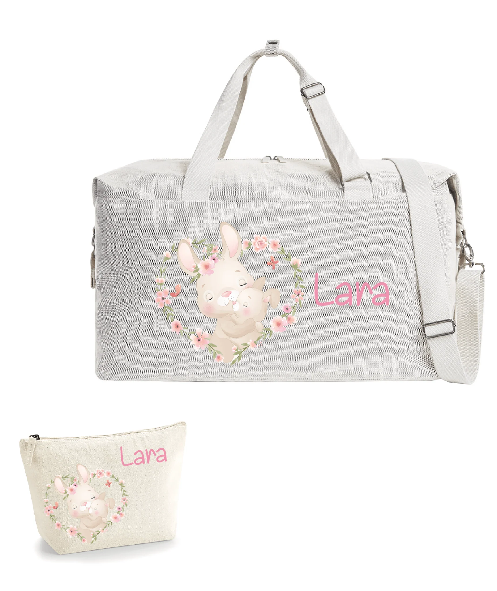 Borsone Mommy Coniglietto Mamma e pochette abbinata - immagine 2