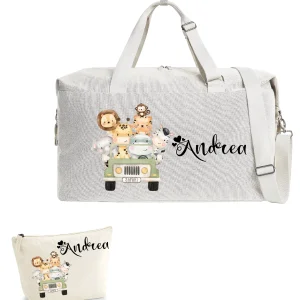 Borsone Safari con Pochette personalizzabile