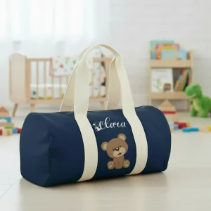 Borsone in cotone canvas personalizzato Orsetto