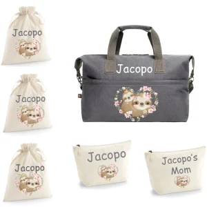 Borsone medio Personalizzabile Bradipo