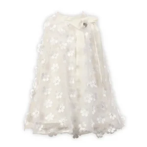 Scamiciato con fiori applicati