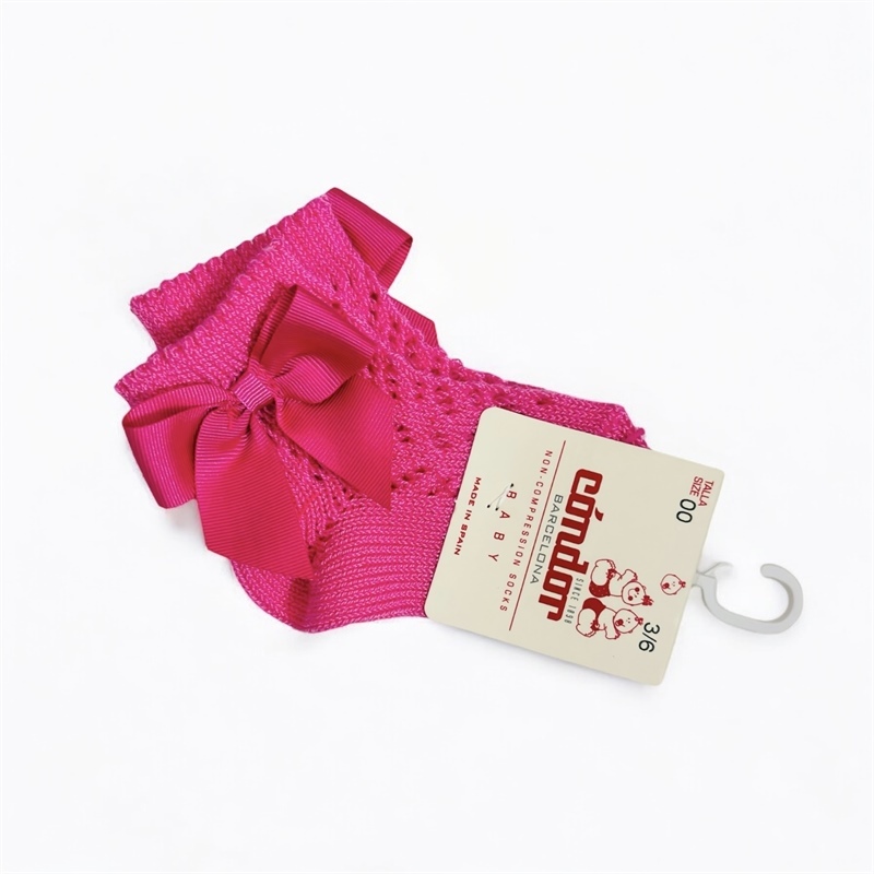 Calzino corto traforato con fiocco – Condor