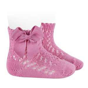 Calzino corto traforato con fiocco – Condor