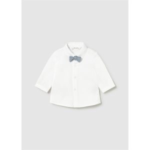 Camicia manica lunga con papillon neonato – Mayoral