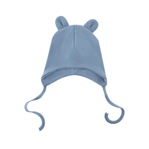 Cappellino per neonati in cotone organico- Blu
