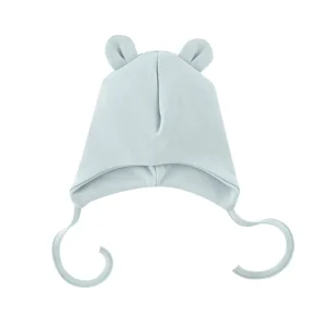 Cappellino per neonati in cotone organico- Azzurro