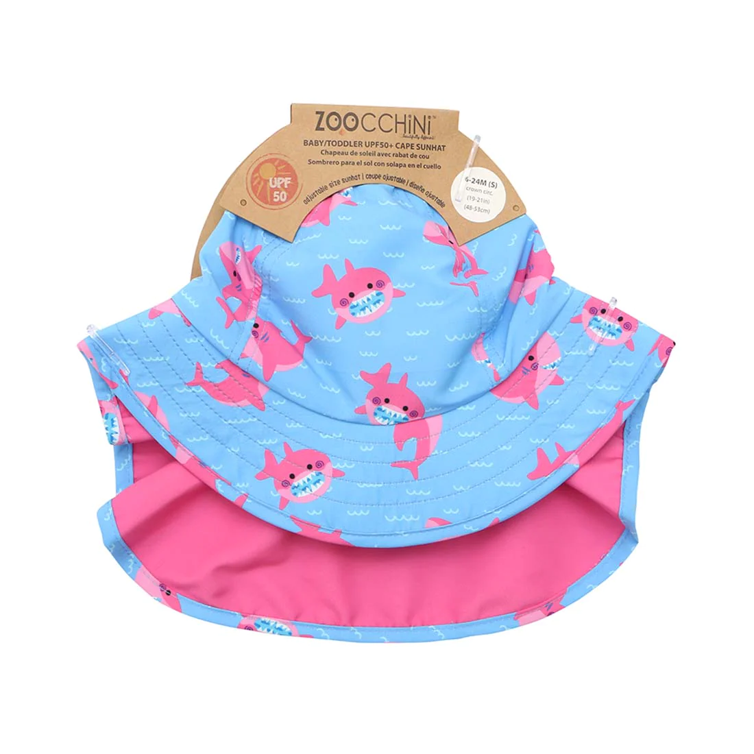 Cappellino estivo per bambini – Squalo Rosa - immagine 2