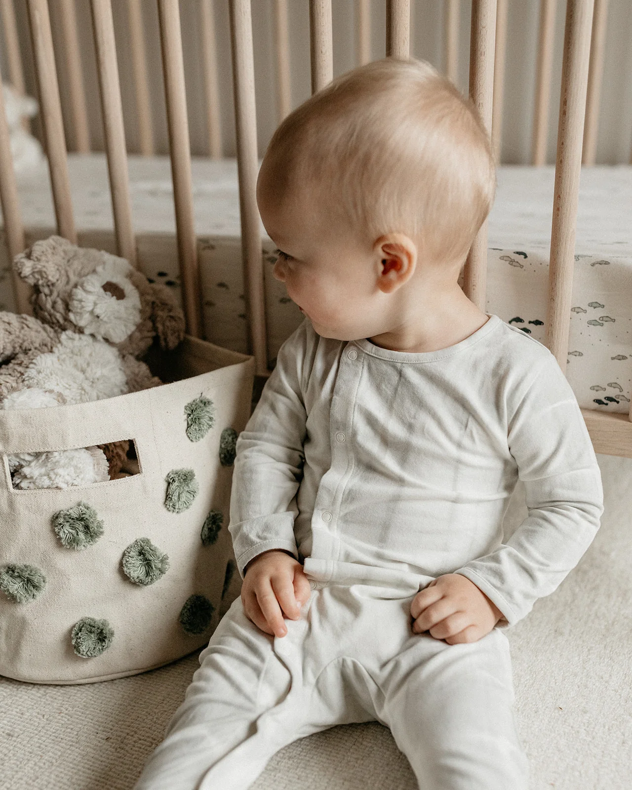 Pehr Cestino Pom Pom Verde - immagine 4