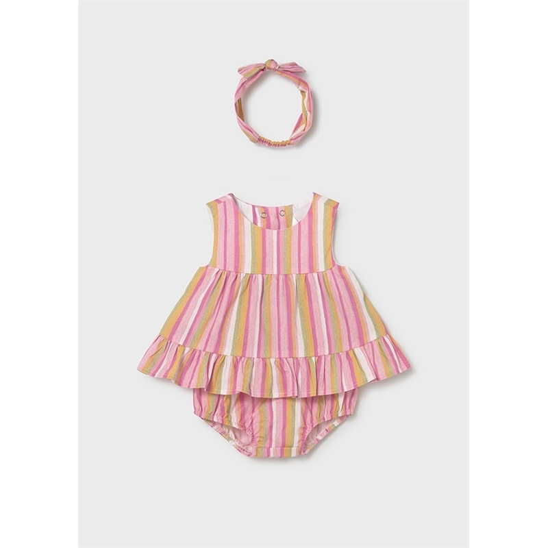 Completo 3 pezzi con fascia neonata – Mayoral