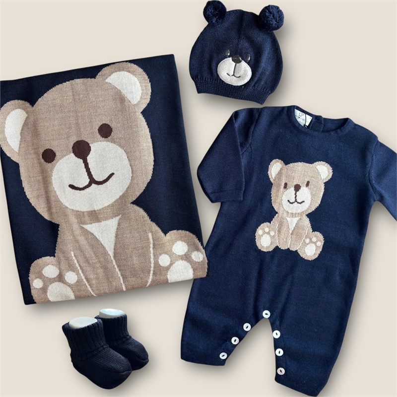 Coordinato Nascita in pura lana merino – Maglificio di Verona - immagine 2