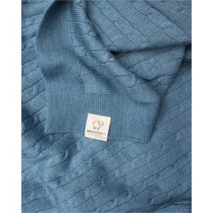 Coperta in lana a trecce – Maglificio di Verona