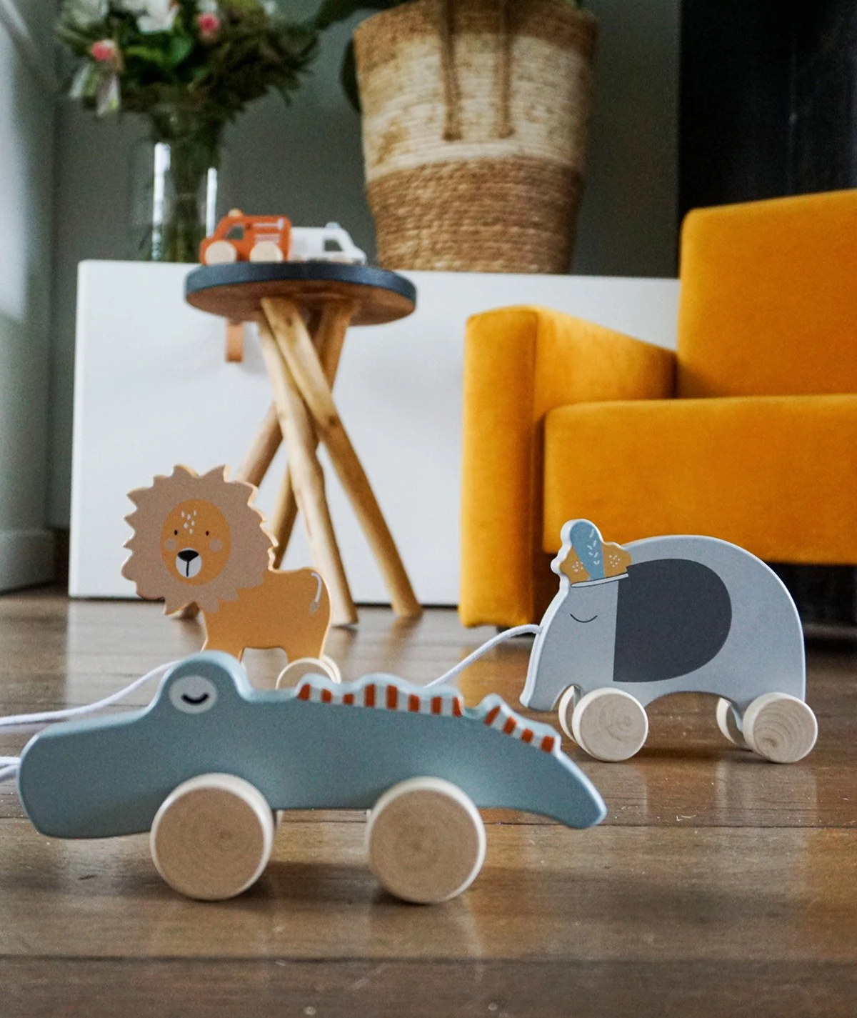 Gioco Animale Trainabile in Legno – Elefante - immagine 3