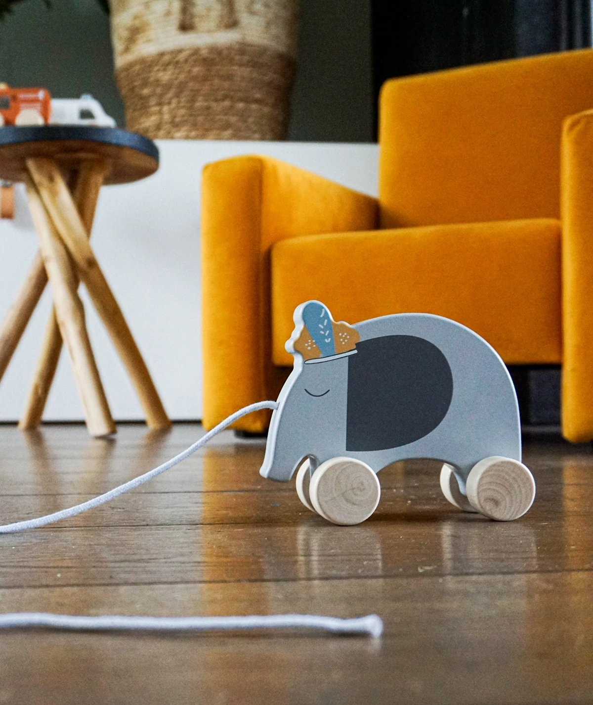 Gioco Animale Trainabile in Legno – Elefante - immagine 4