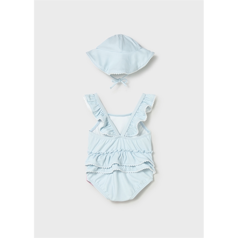 Costume con cappello protezione solare neonata – Mayoral - immagine 5