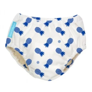 Costume contenitivo/mutanda trainer 2 in 1 – Ananas blu – Charlie banana