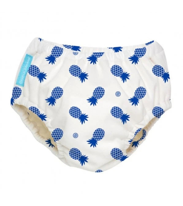 Costume contenitivo/mutanda trainer 2 in 1 – Ananas blu – Charlie banana