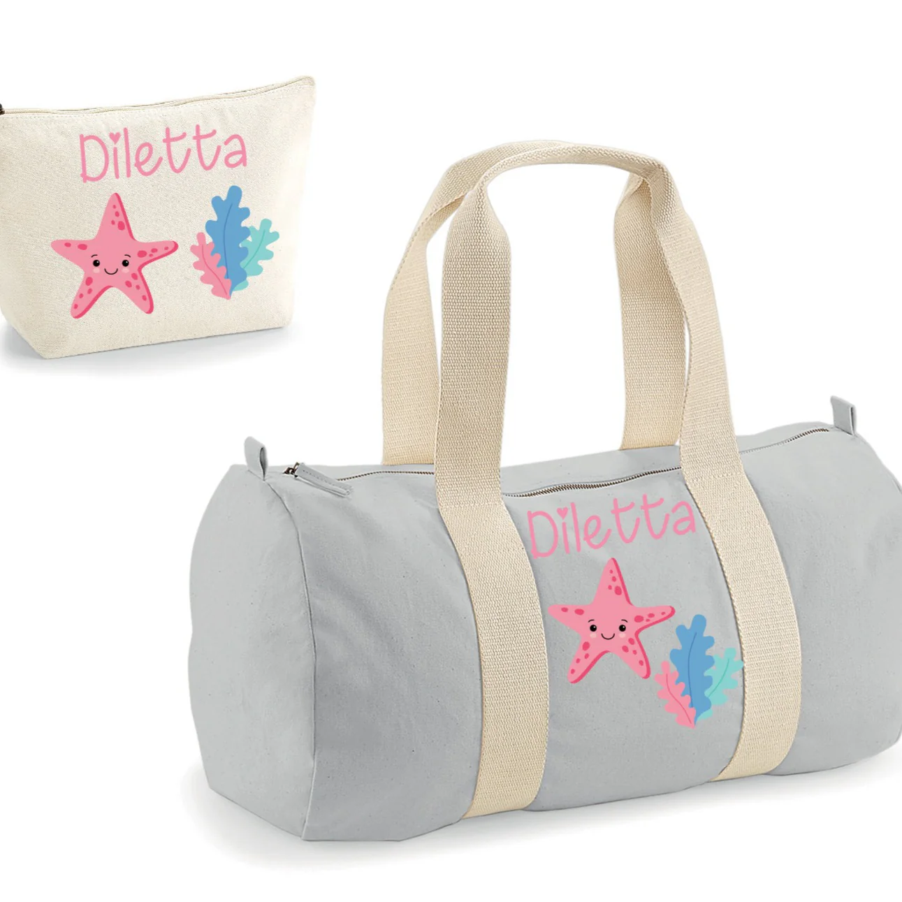 Borsone Baby personalizzabile Pesciolini più Beauty coordinato - immagine 4