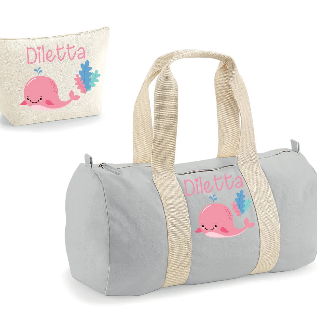 Borsone Baby personalizzabile Pesciolini più Beauty coordinato - immagine 3